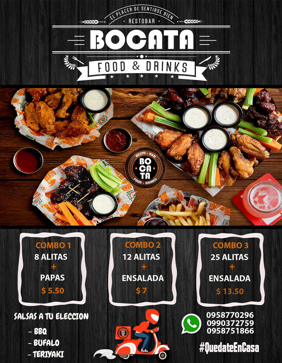 Carta de BOCATA RESTO BAR — página 1